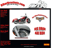 Tablet Screenshot of bikerbrackets.com